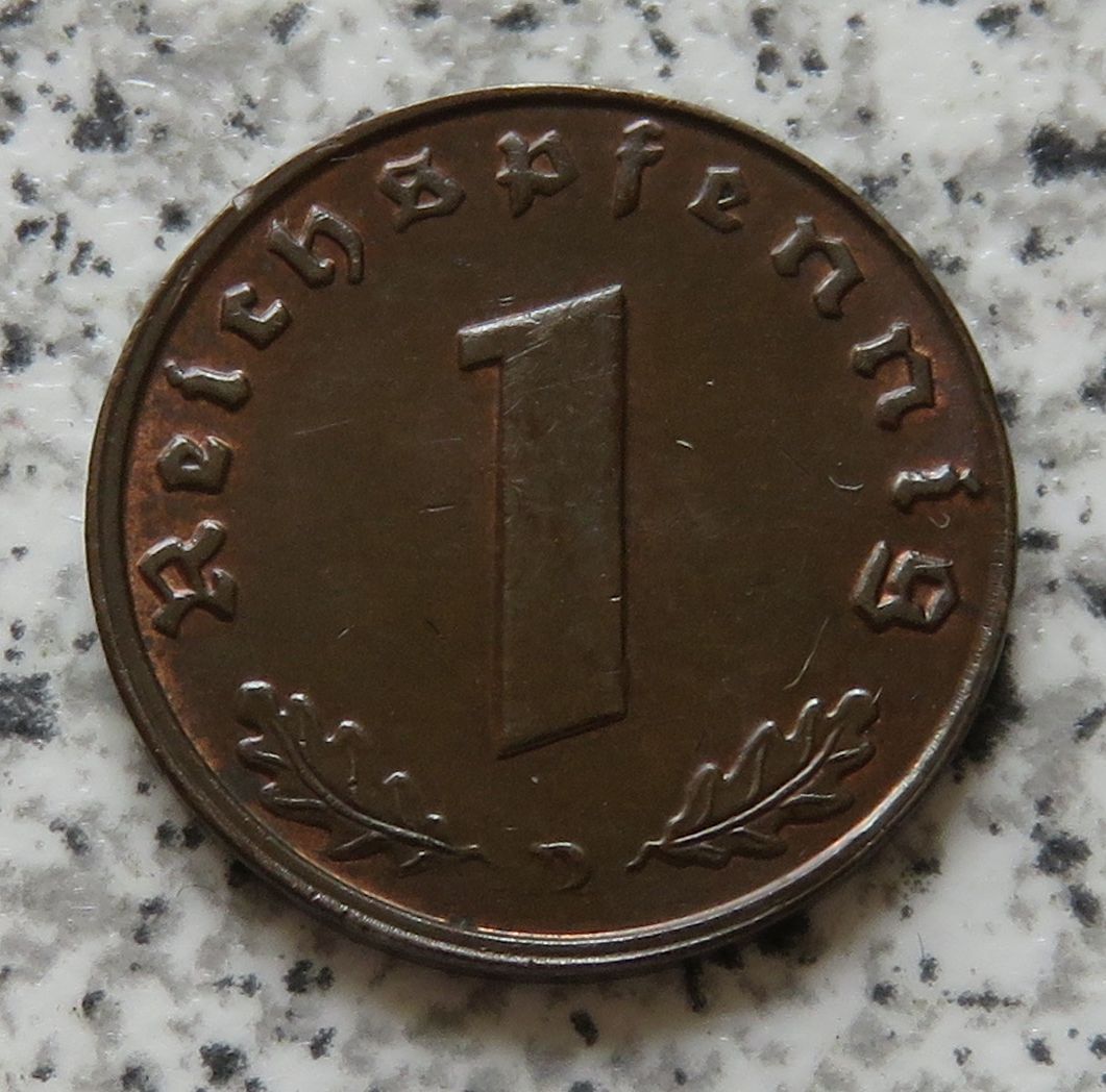  Drittes Reich 1 Pfennig 1939 D   