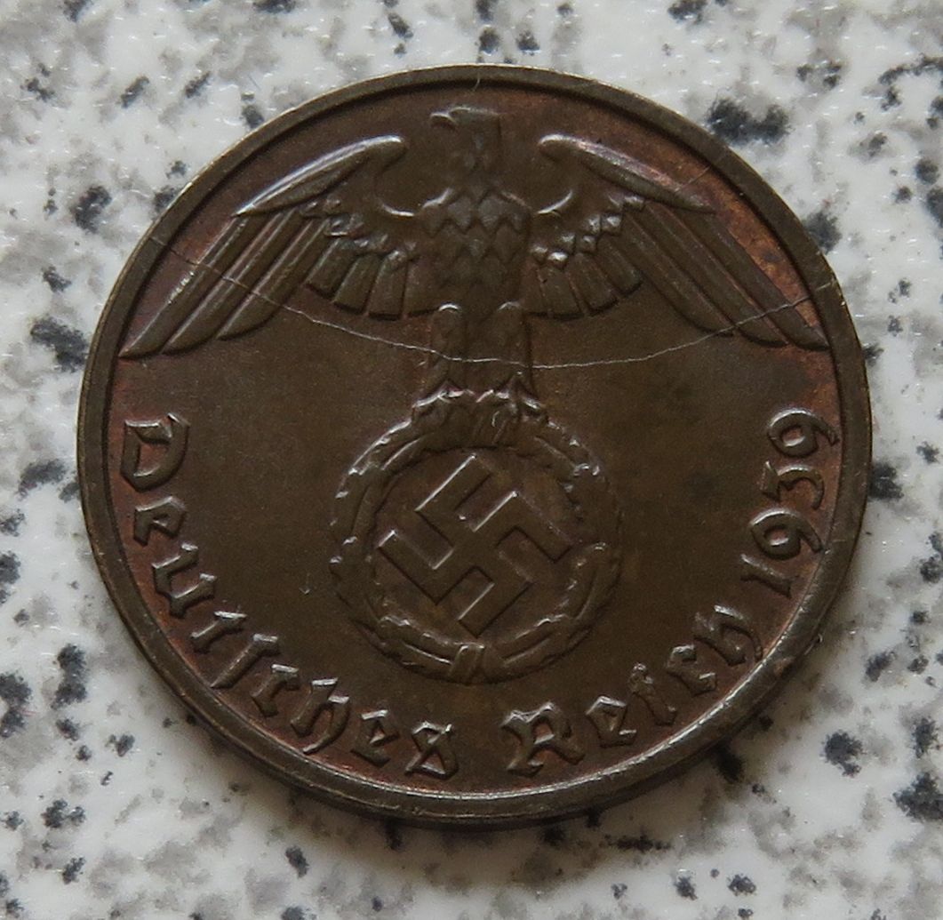  Drittes Reich 1 Pfennig 1939 D   
