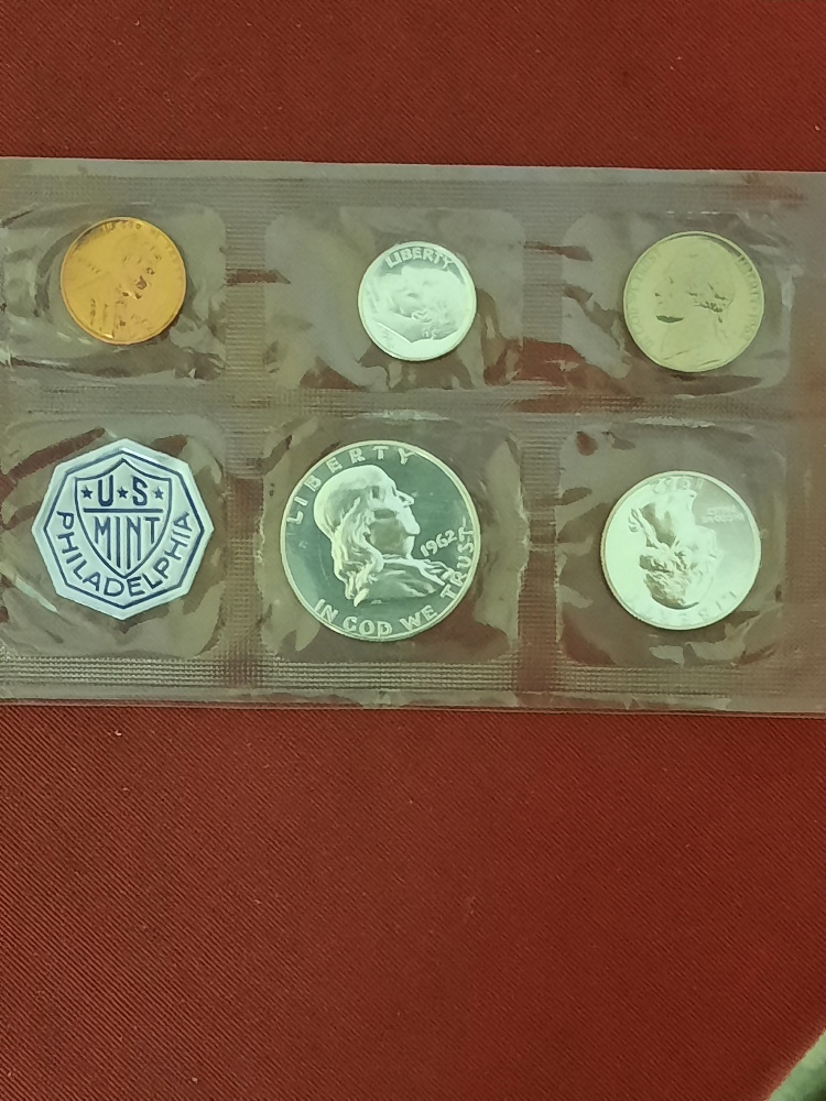 USA Mintset 1962 Philadelphia Silber