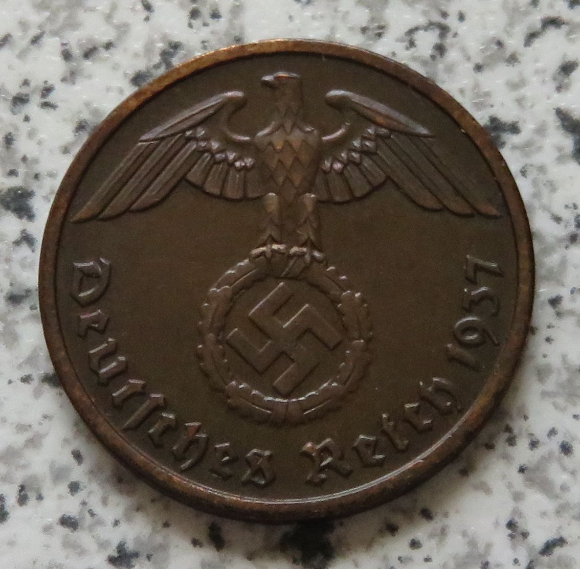  Drittes Reich 2 Pfennig 1937 F   