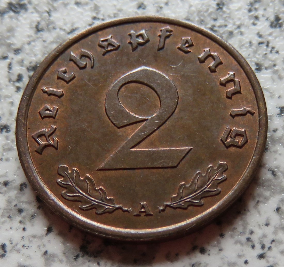  Drittes Reich 2 Pfennig 1939 A   