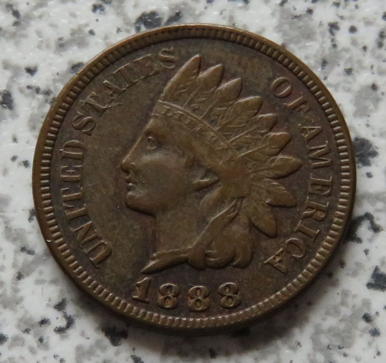  USA Indian Head Cent 1888 / USA 1 Cent 1888, besser   