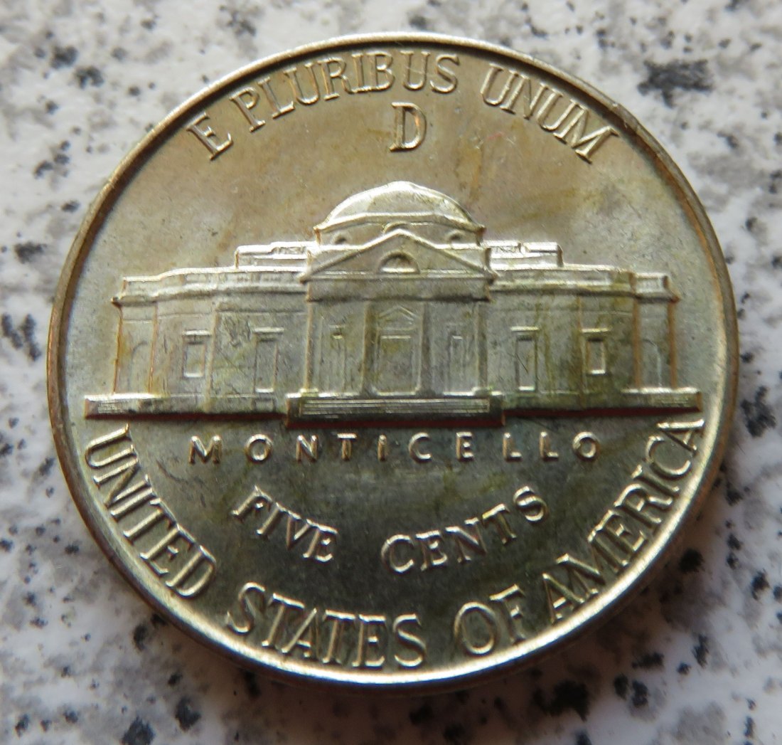  USA 5 Cents 1943 D, Silber   