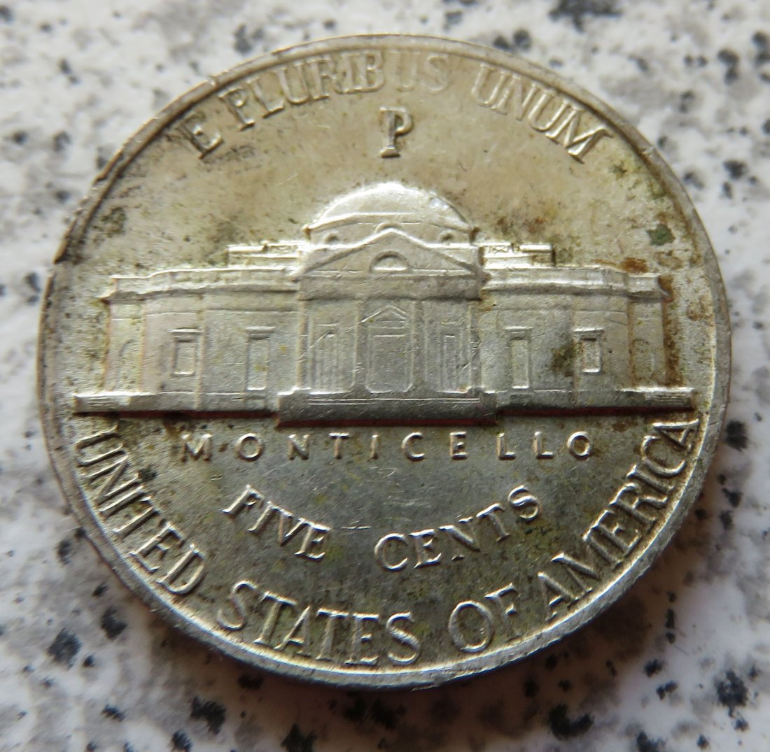  USA 5 Cents 1943 P, Silber   