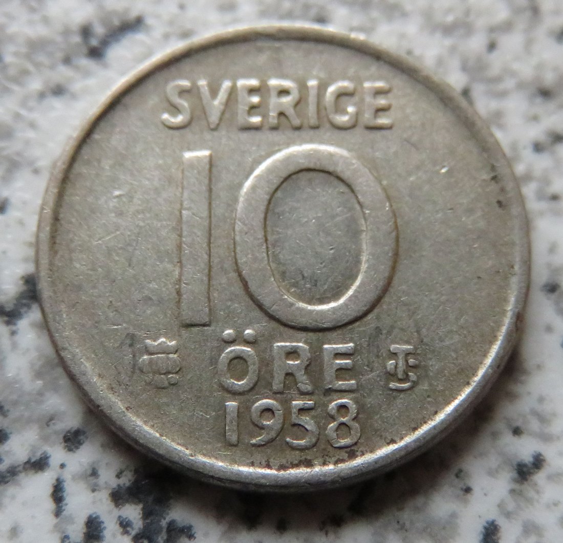  Schweden 10 Öre 1958   