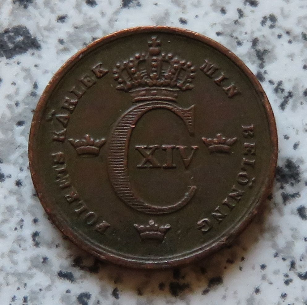  Schweden 1/6 Skilling 1836   