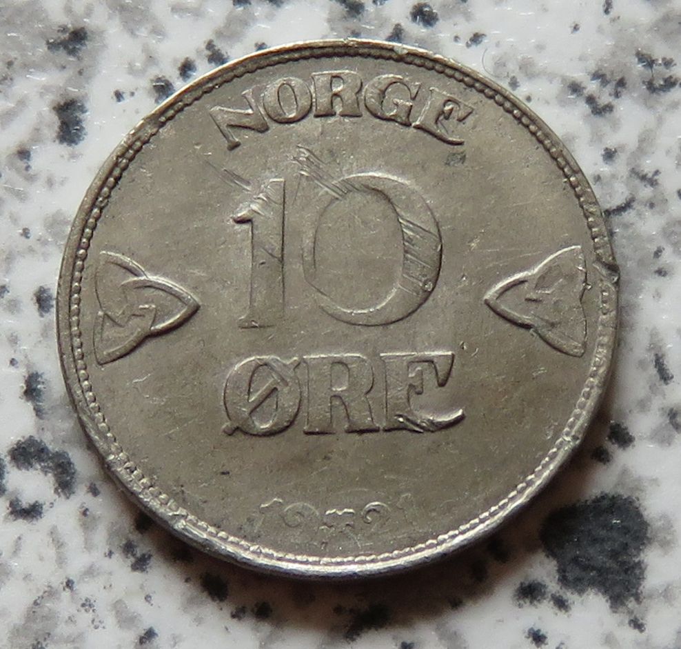  Norwegen 10 Öre 1921   