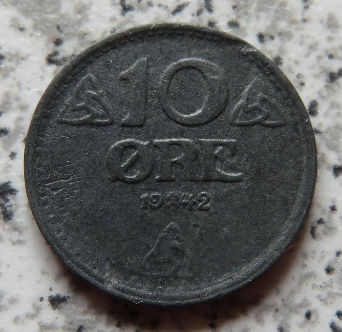  Norwegen 10 Öre 1942   