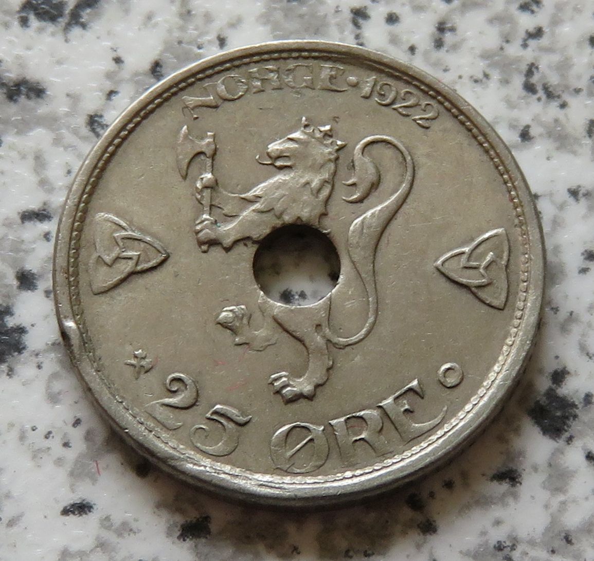  Norwegen 25 Öre 1922   