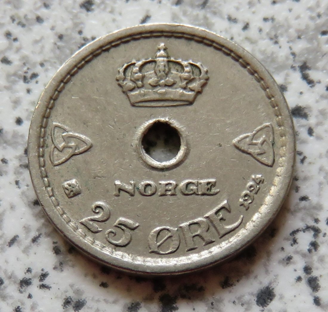  Norwegen 25 Öre 1924   