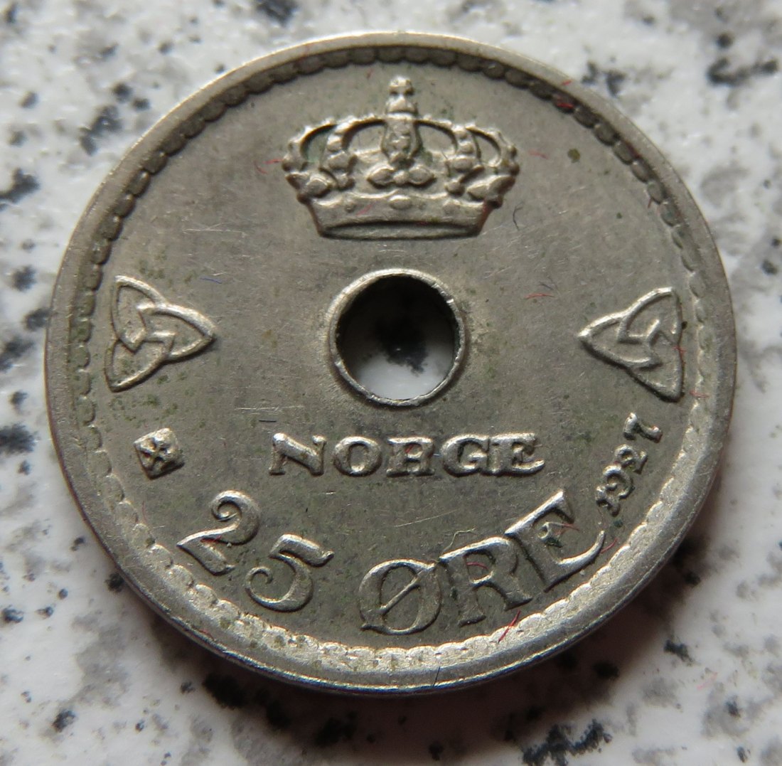  Norwegen 25 Öre 1927   
