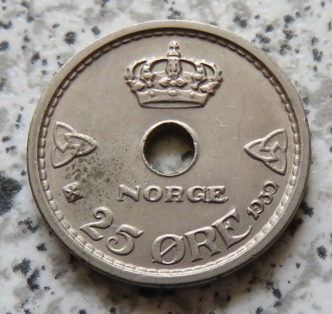 Norwegen 25 Öre 1939   