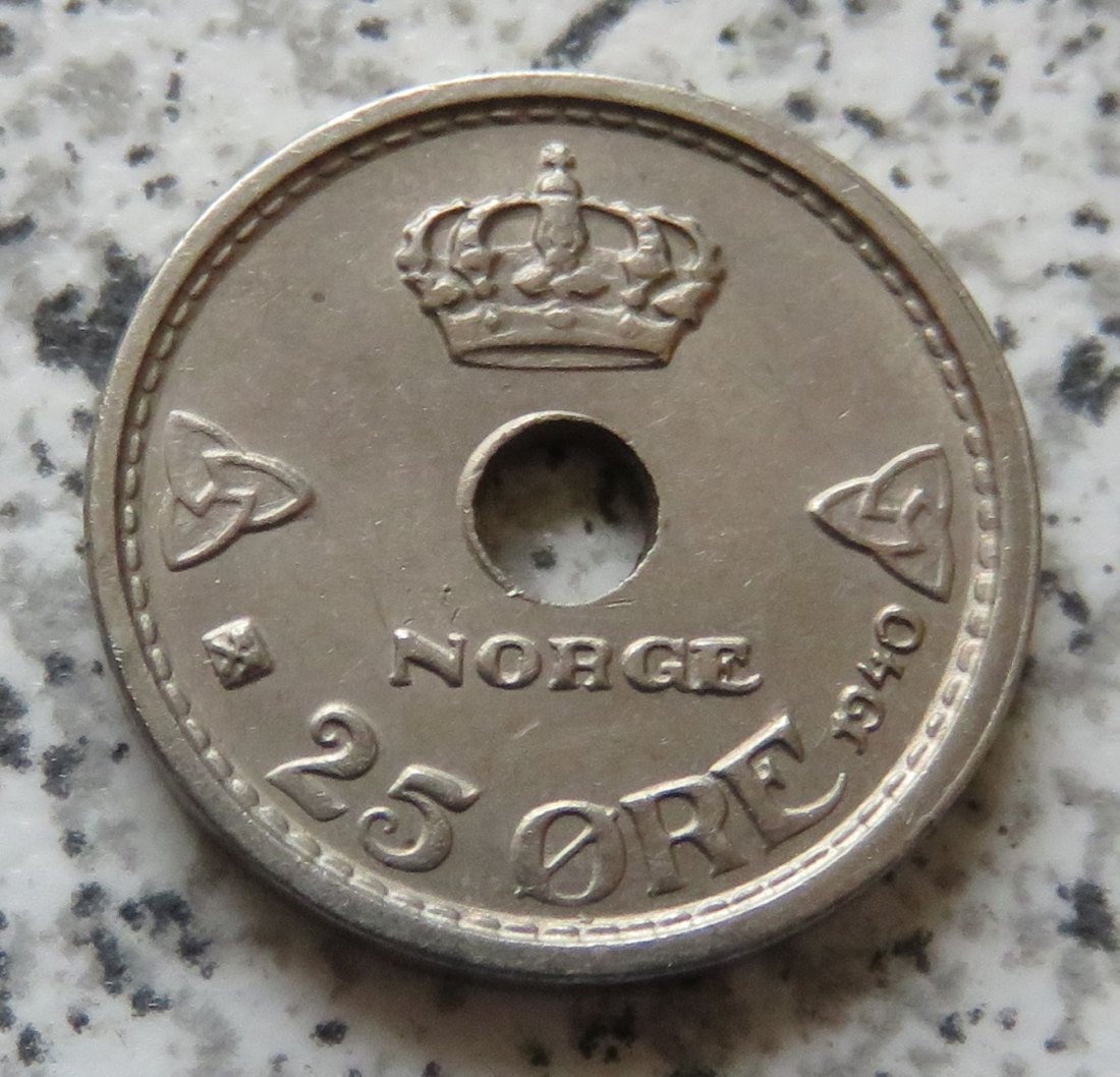  Norwegen 25 Öre 1940   