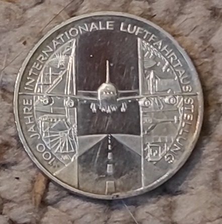  Deutschland 10 € 2009, SILBER, 100 Jahre Internationale Luftfahrtausstellung   
