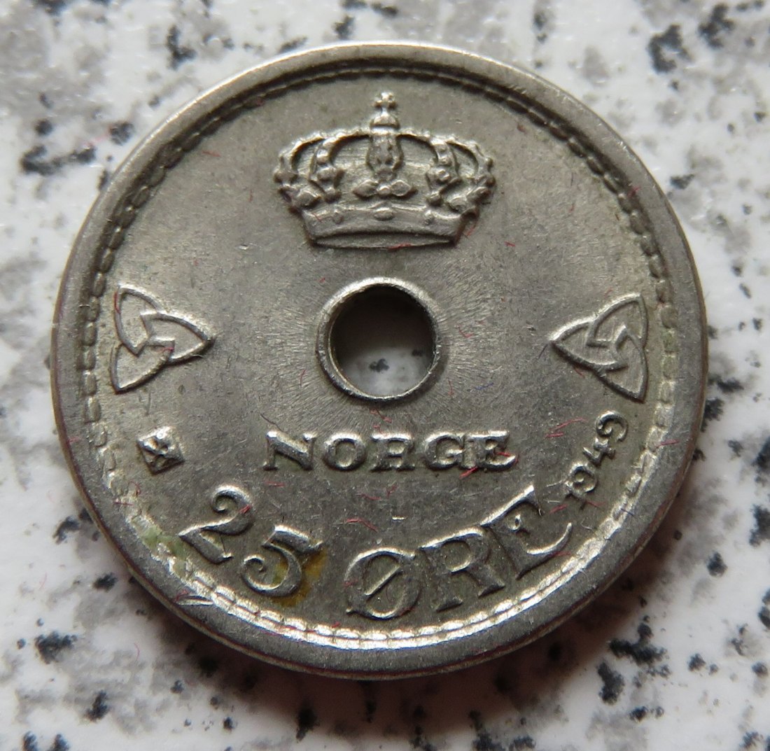  Norwegen 25 Öre 1949   