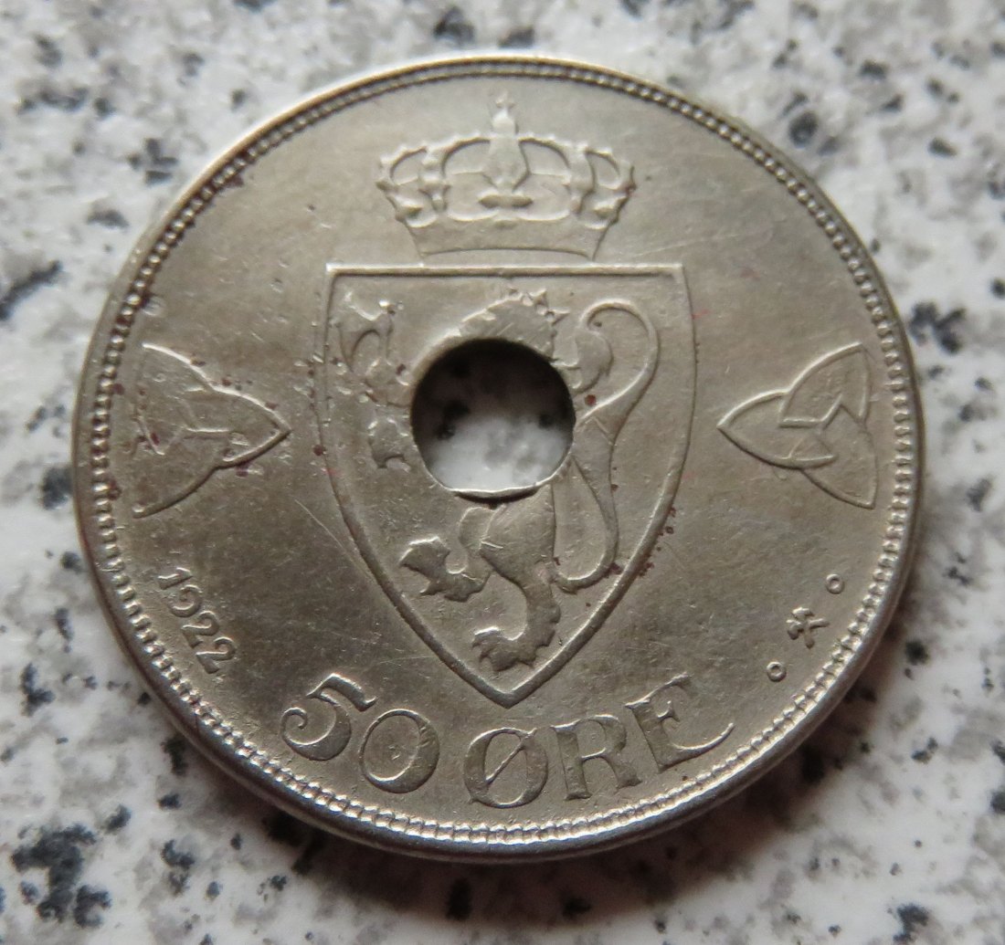  Norwegen 50 Öre 1922   