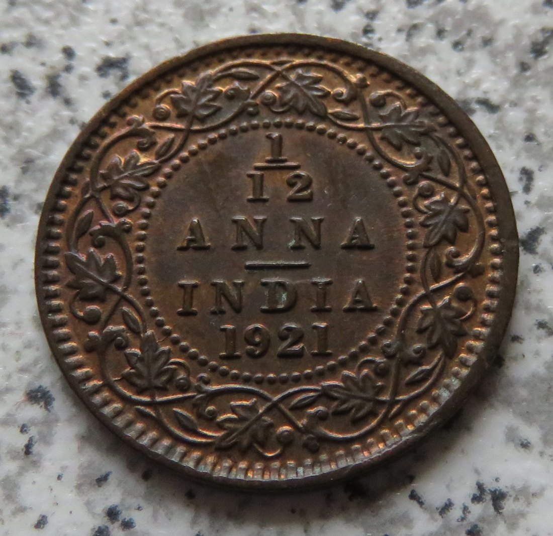  British Indien 1/12 Anna 1921   
