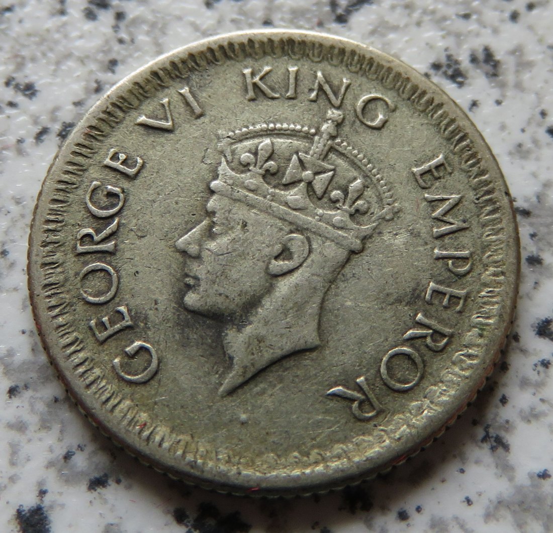  British Indien Quarter Rupee 1943 / British Indien 1/4 Rupee 1943   