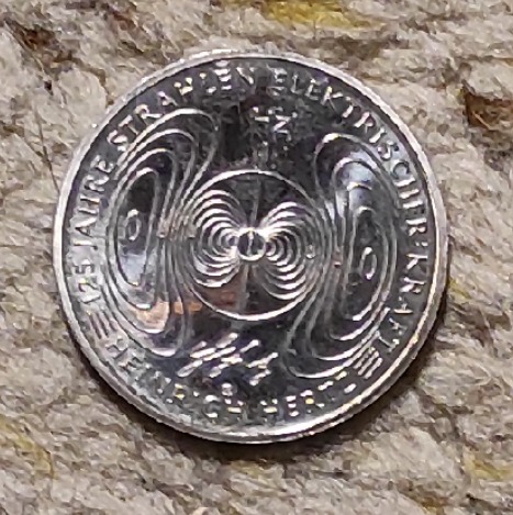  Deutschland 10 € 2013, Heinrich Hertz, 125 Jahre Strahlen elektrischer Kraft   