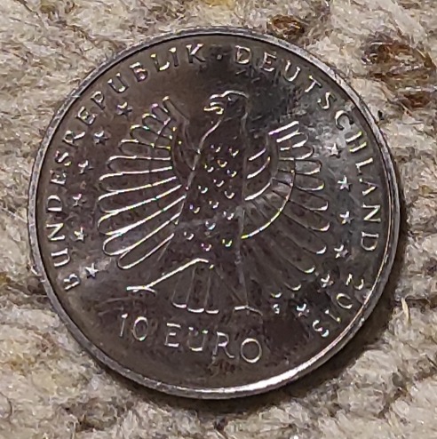  Deutschland 10 € 2013, Heinrich Hertz, 125 Jahre Strahlen elektrischer Kraft   