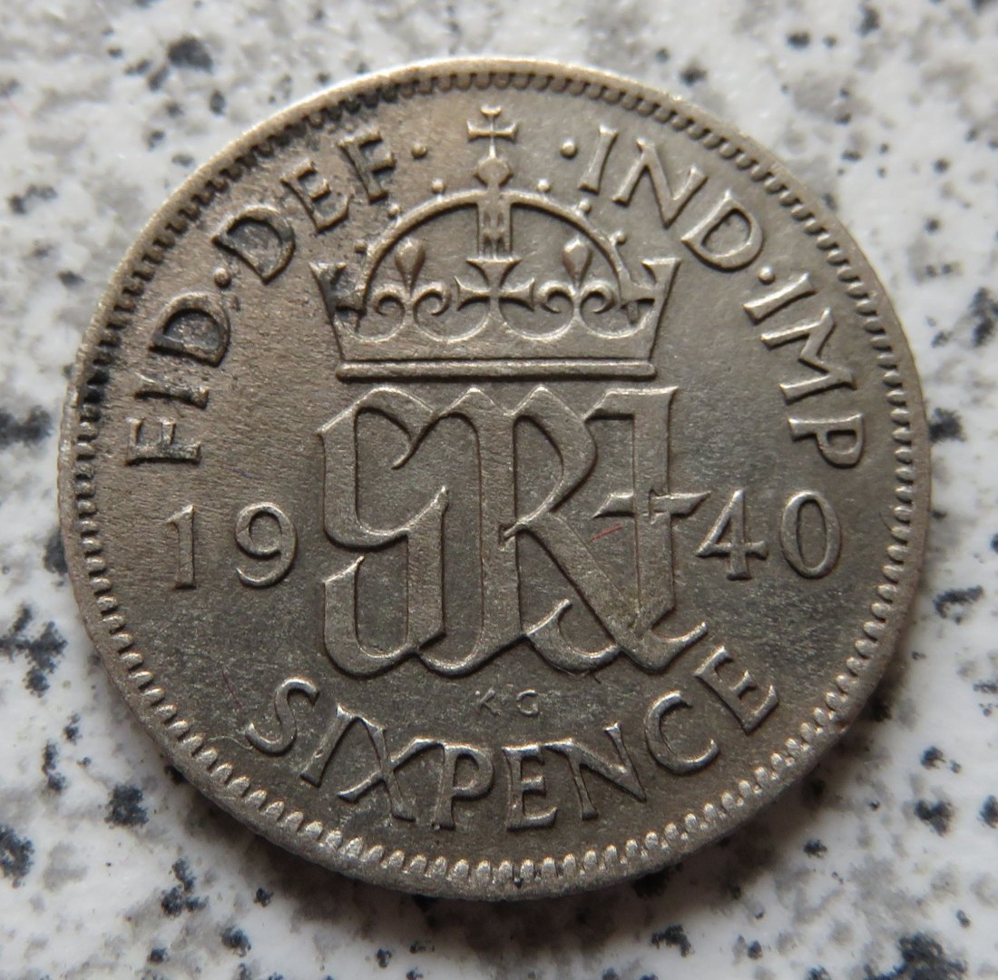  Großbritannien 6 Pence 1940   