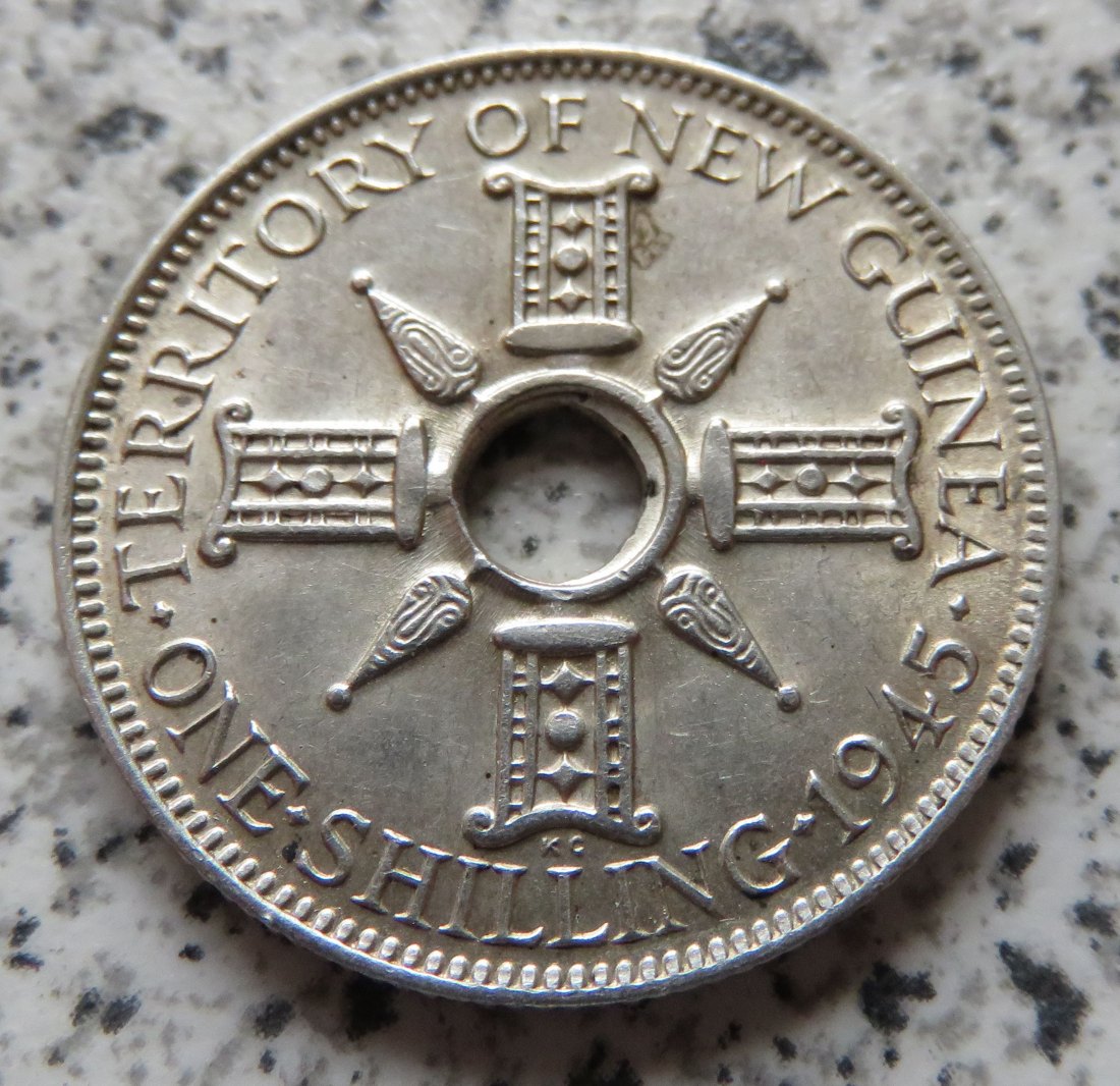  New Guinea 1 Shilling 1945   