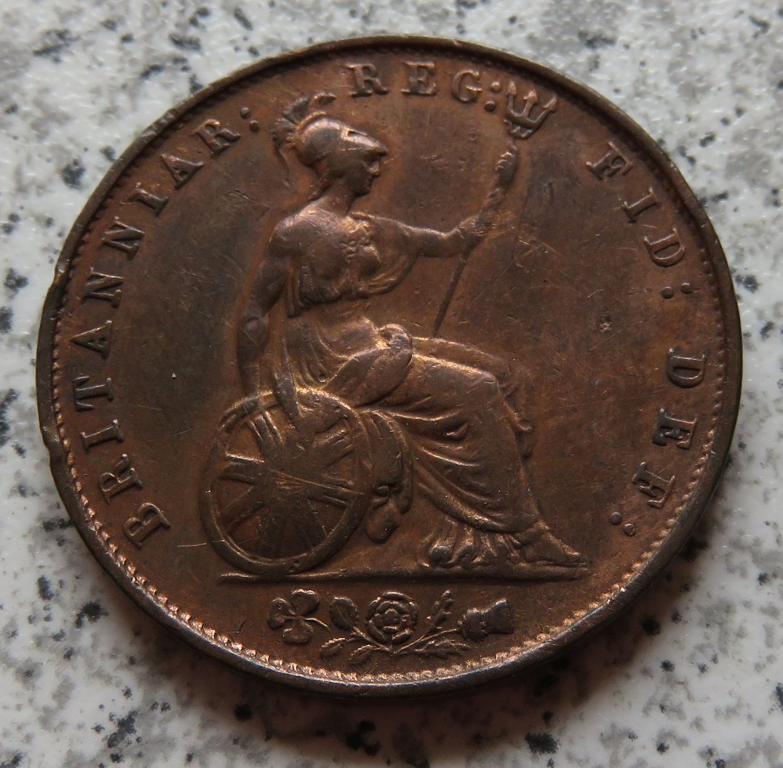  Großbritannien half Penny 1853   