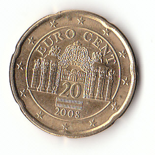  20 Cent Österreich 2008 (F298)b.   