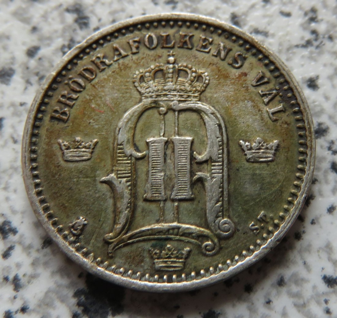  Schweden 25 Öre 1874, besser   