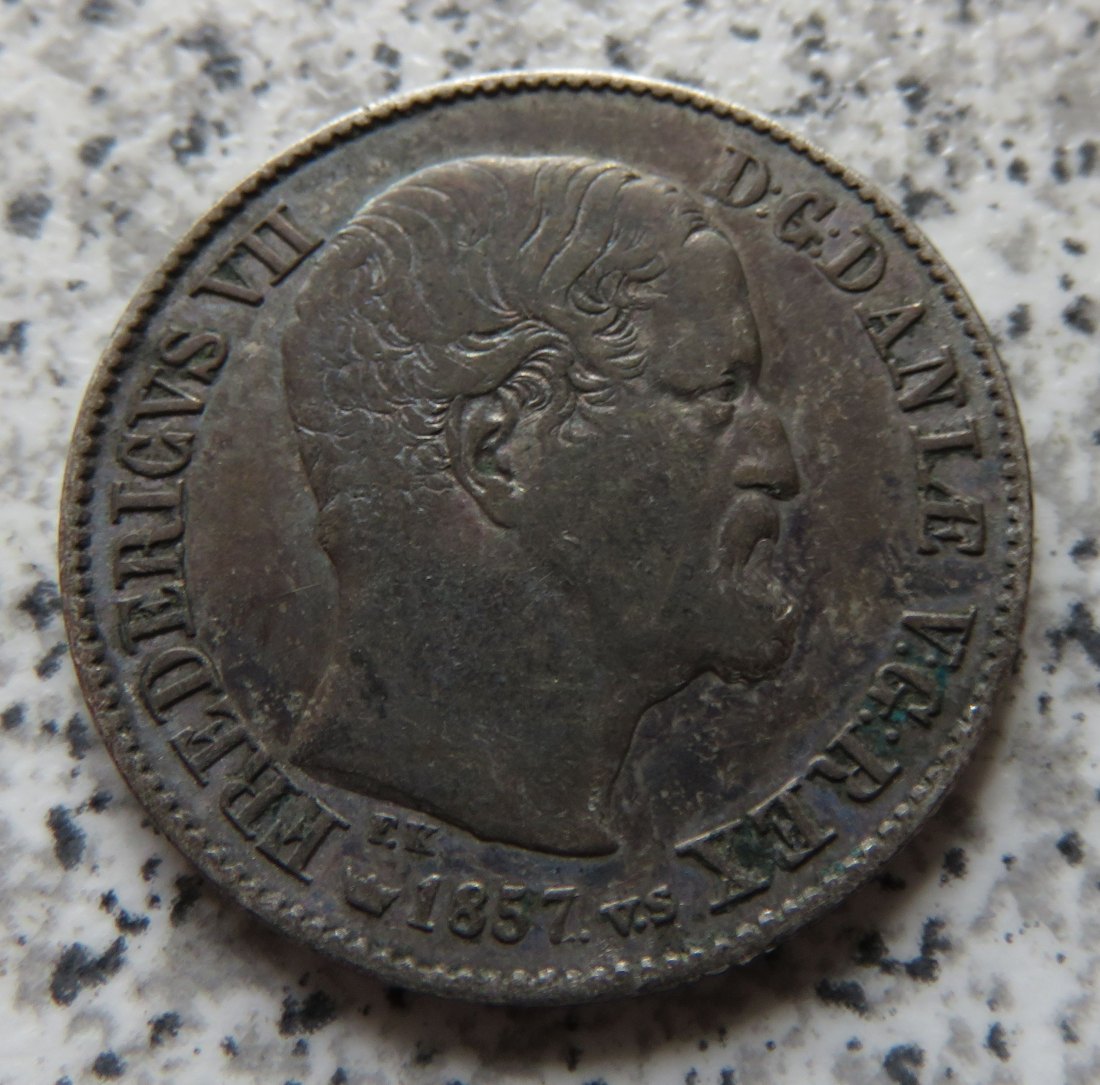  Dänemark 16 Skilling 1857   
