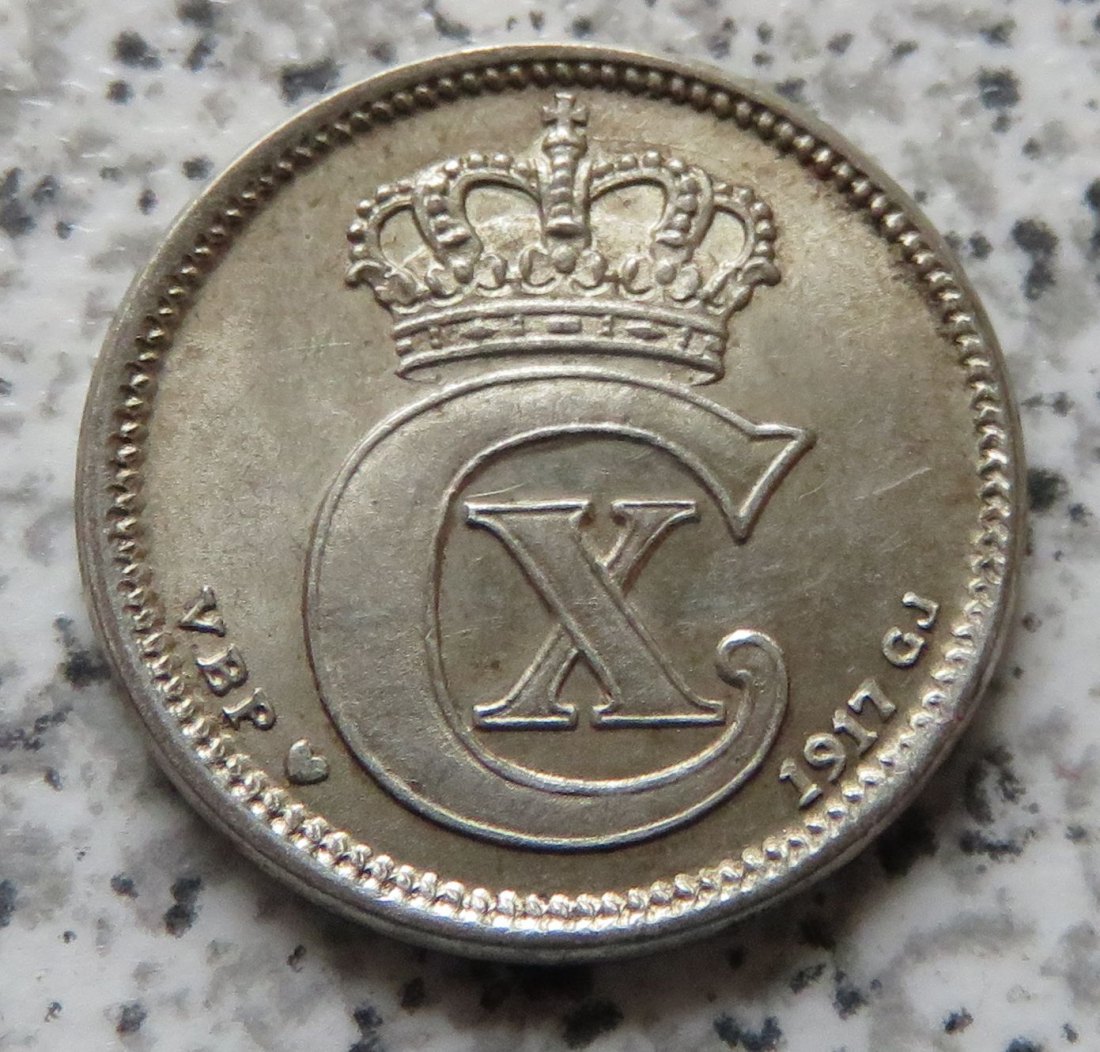 Dänemark 10 Öre 1917   