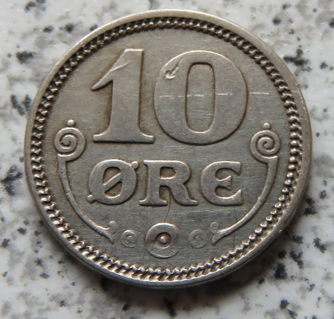  Dänemark 10 Öre 1918   