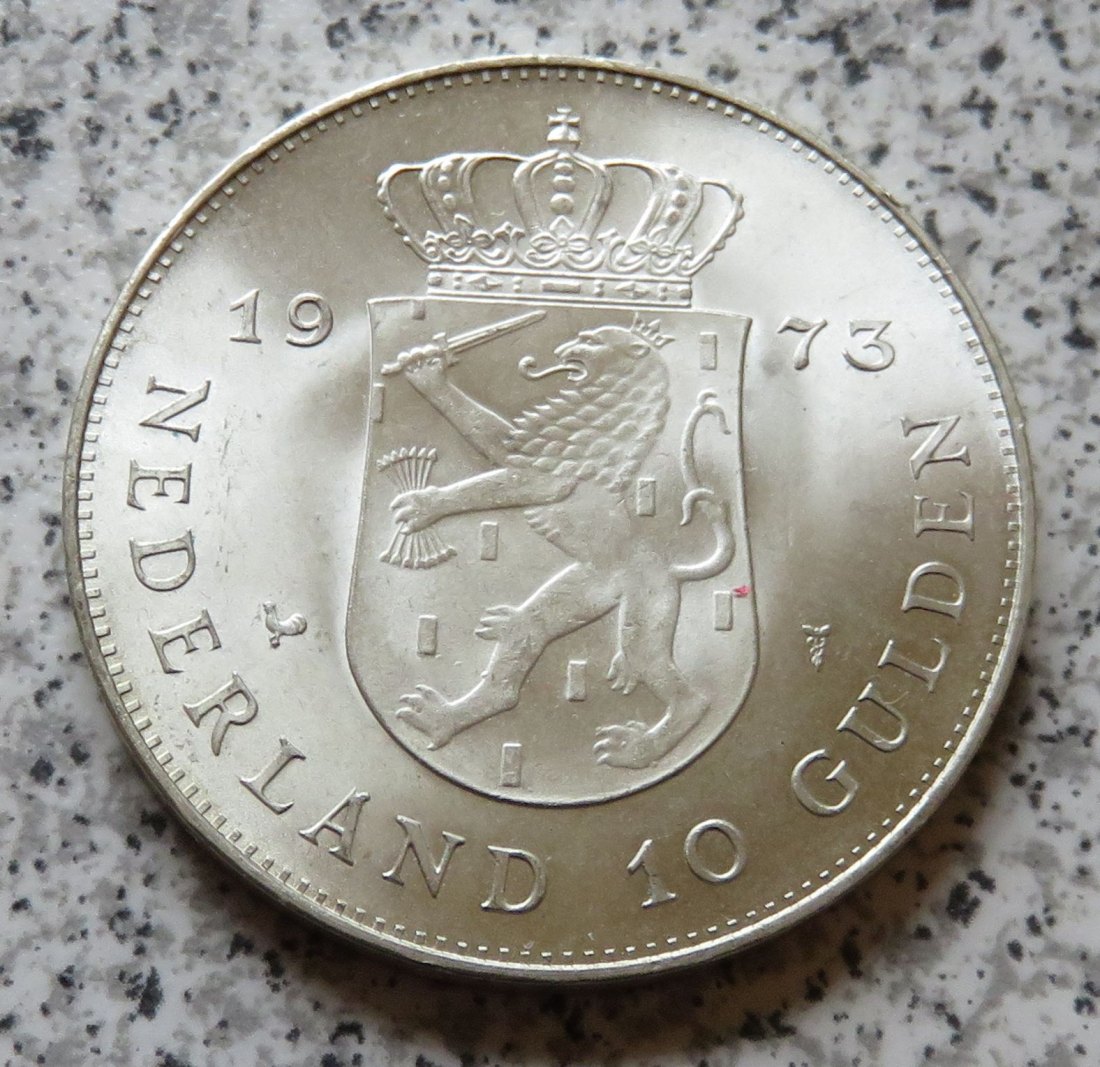  Niederlande 10 Gulden 1973   