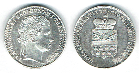  SZAIVERT KAISERREICH ÖSTERREICH FERDINAND I. HULDIGUNG SIEBENBÜRGEN JETON AR   