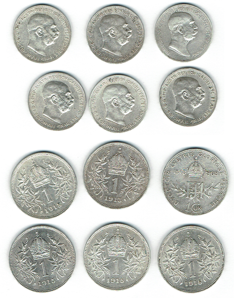  SZAIVERT KAISERREICH ÖSTERREICH FRANZ JOSEPH 1 KRONE WIEN   