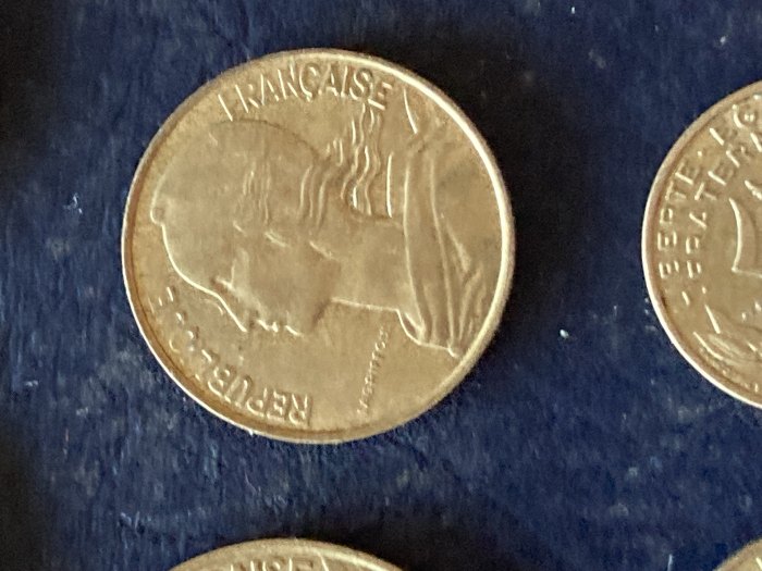 Münze Münzen Umlaufmünze Frankreich 20 Centimes 1989   
