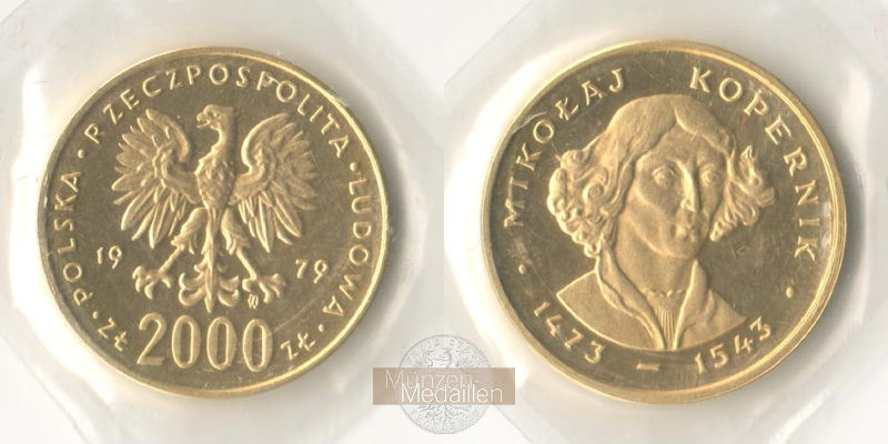 Polen MM-Frankfurt Feingold: 7,20g 2000 Zloty 1979 