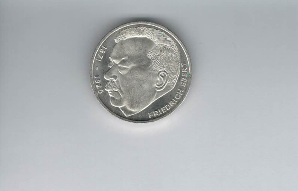  5 Mark 1975 J Friedrich Ebert silber 7g fein BRD Deutschland Spittalgold9800 (4601/12   