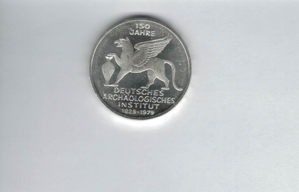 5 Mark 1979 J Archäologisches Institut silber 7g fein BRD Deutschland Spittalgold9800 (4601/16   