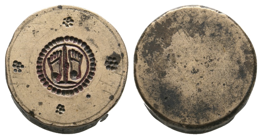  Siegel, Messing, 26,32 g, Ø 22,4 mm, H 7,8 mm   