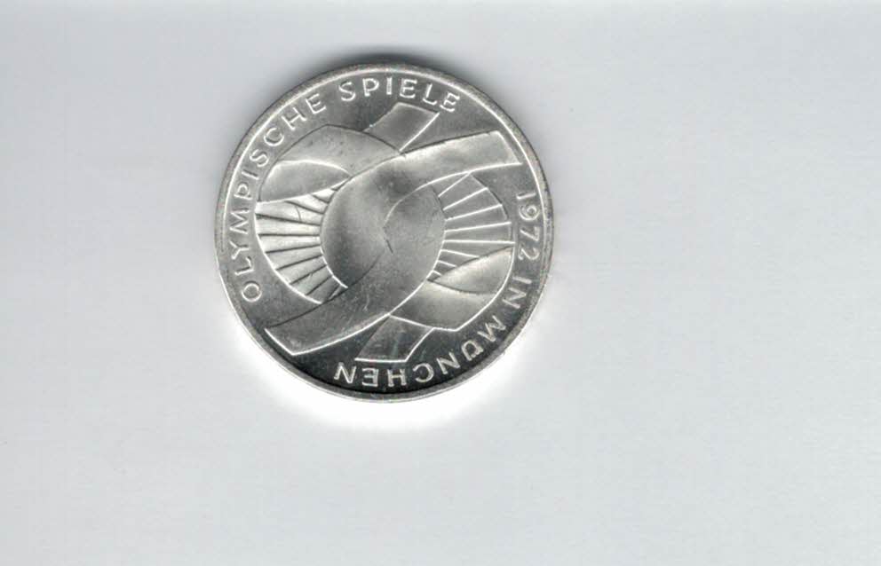  10 Mark 1972 F Verbindungssymbole 9,68g fein silber BRD Deutschland Spittalgold9800 (4603/10   