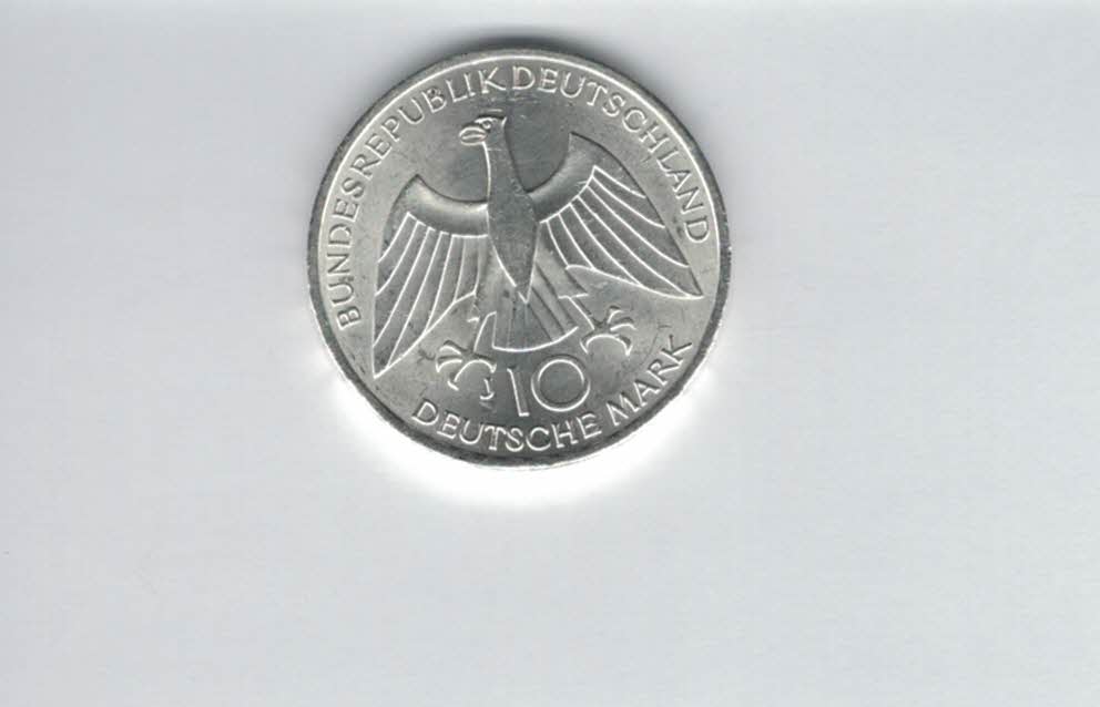  10 Mark 1972 J Verbindungssymbole 9,68g fein silber BRD Deutschland Spittalgold9800 (4603/12   