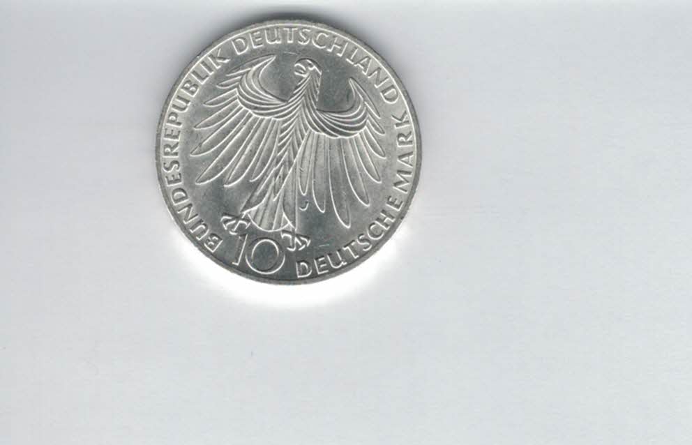  10 Mark 1972 J SportlerIn 9,68g fein silber BRD Deutschland Spittalgold9800 (4603/15   