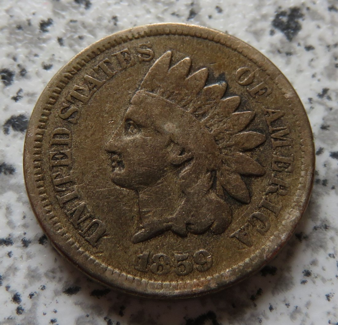  USA Indian Head Cent 1859 / USA 1 Cent 1859   