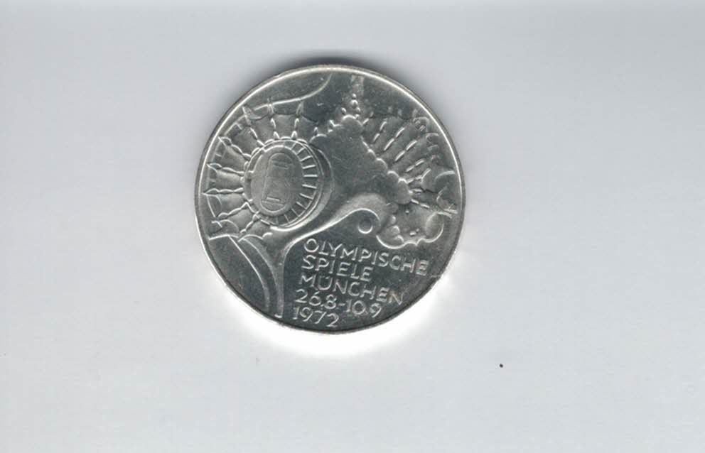  10 Mark 1972 J Stadion 9,68g fein silber BRD Deutschland Spittalgold9800 (4603/20   