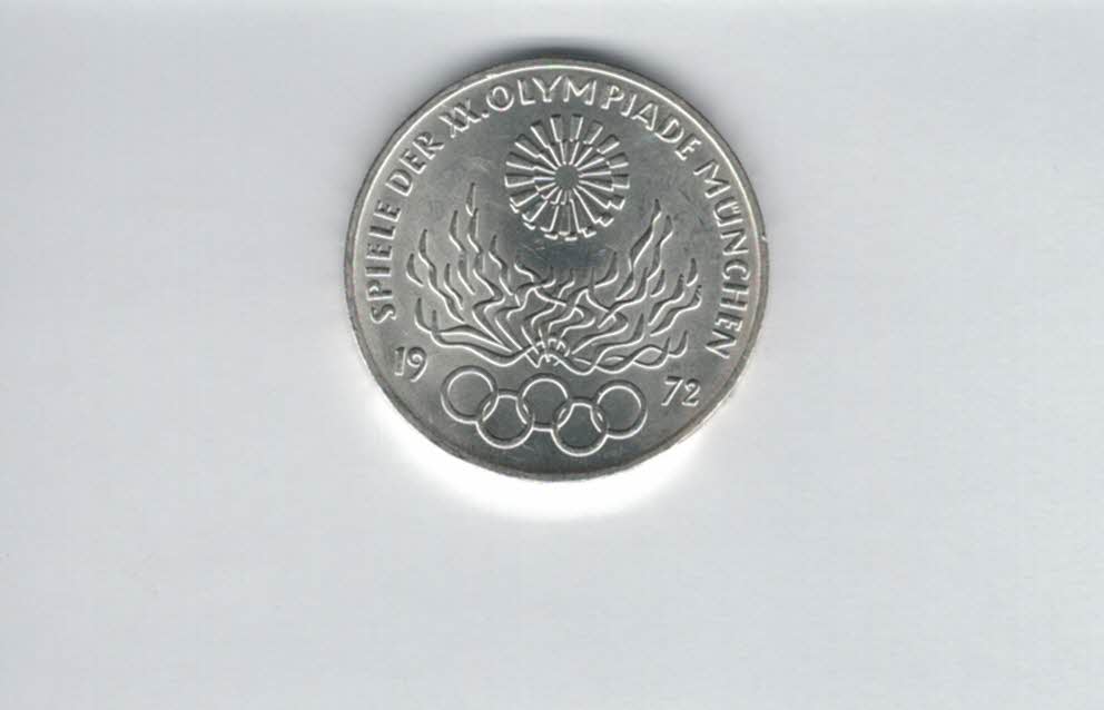  10 Mark 1972 J Flamme 9,68g fein silber BRD Deutschland Spittalgold9800 (4603/24   
