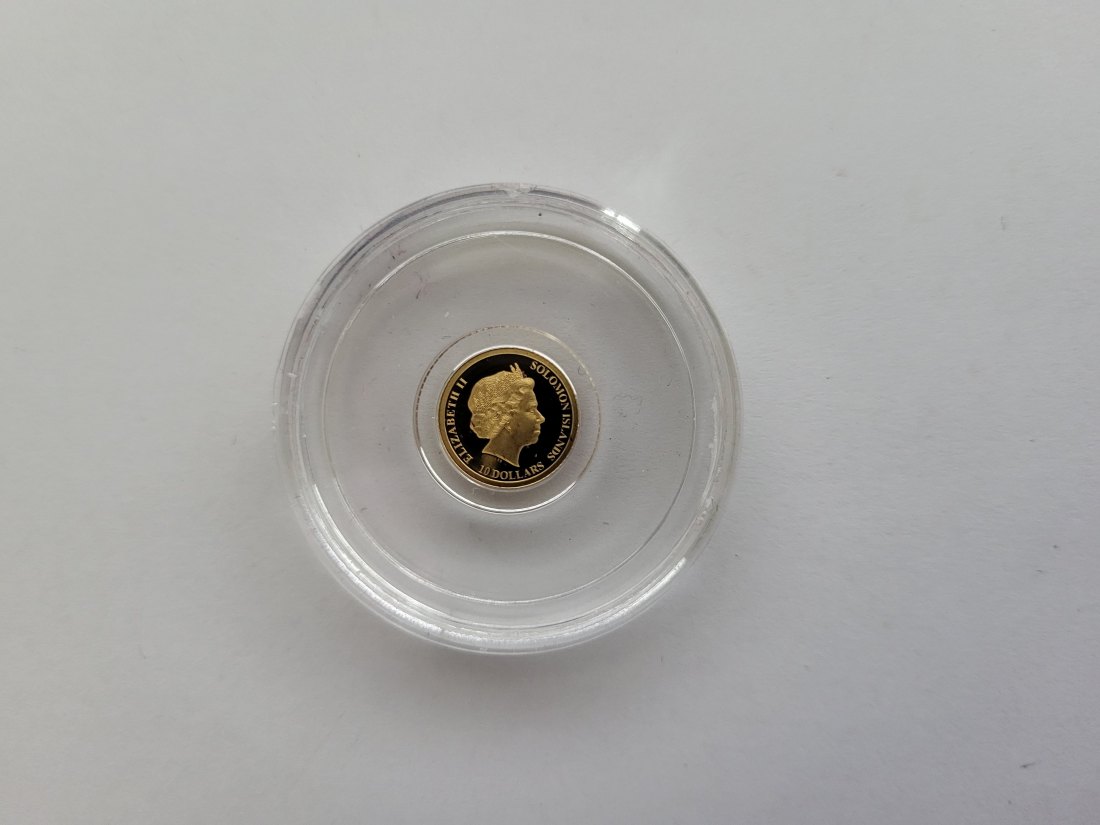  10 Dollar 2015 Richard v. Weizsäcker Goldmünze 0,5g 9999 Solomon Island Spittalgold9800 (5525   
