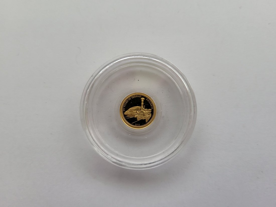  1 Dollar 2010 German Railways Goldmünze 0,5g 9999 Samoa Spittalgold9800 (5525   