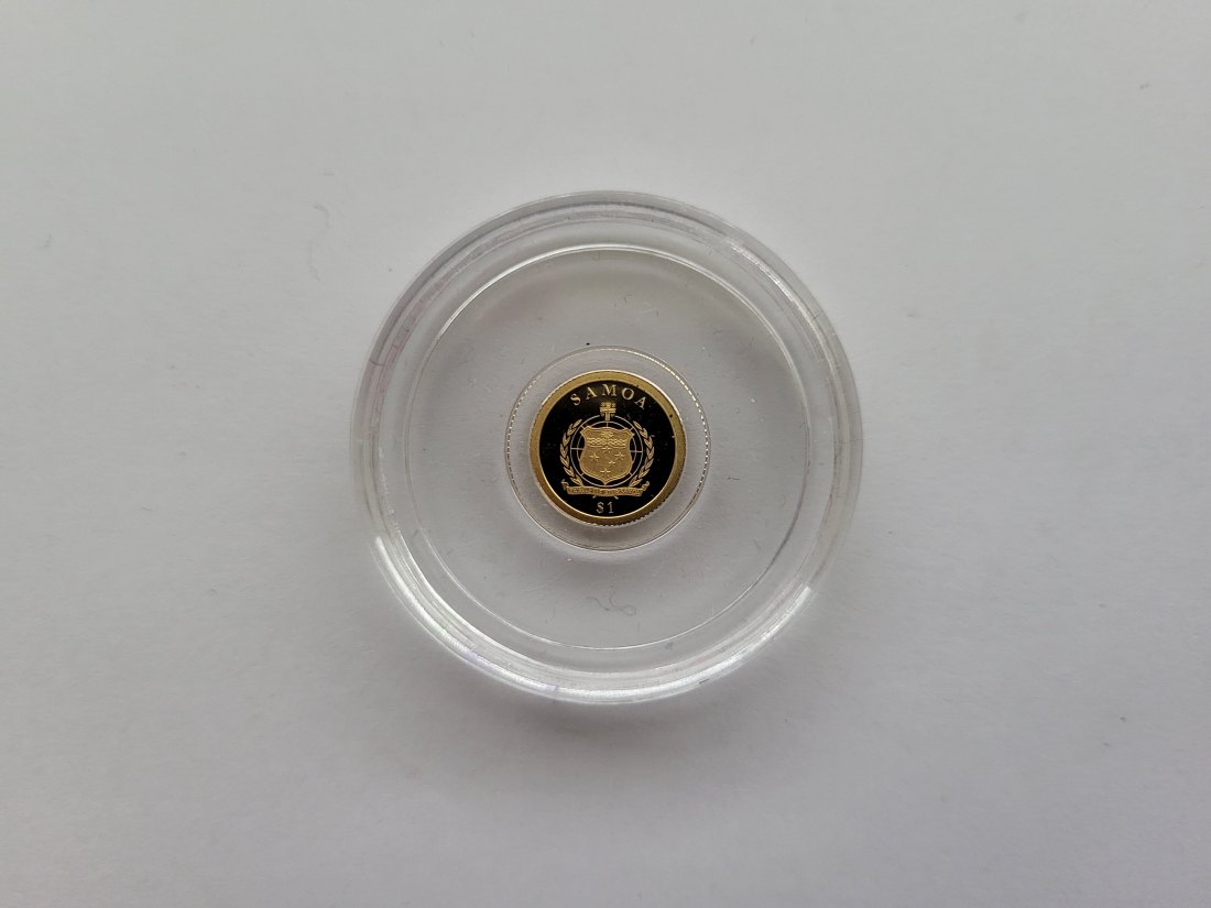  1 Dollar 2010 German Railways Goldmünze 0,5g 9999 Samoa Spittalgold9800 (5525   