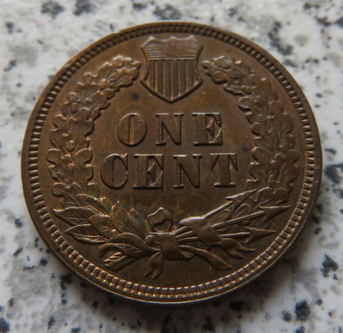  USA Indian Head Cent 1874 / USA 1 Cent 1874, Erhaltung   